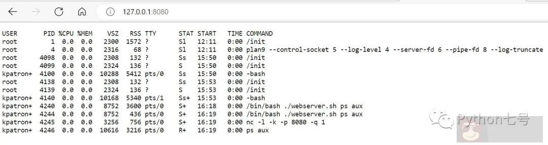 一行代码创建一个可执行命令的 Web 服务器