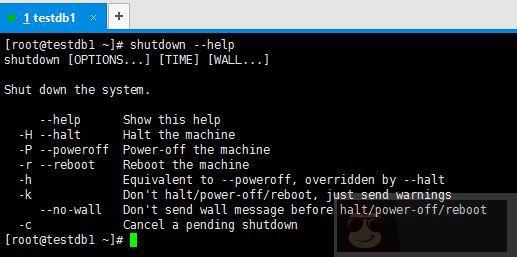 CentOS 关机大法之 shutdown 命令格式