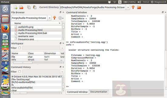 如何使用 Octave 在 Ubuntu 上科学处理音频