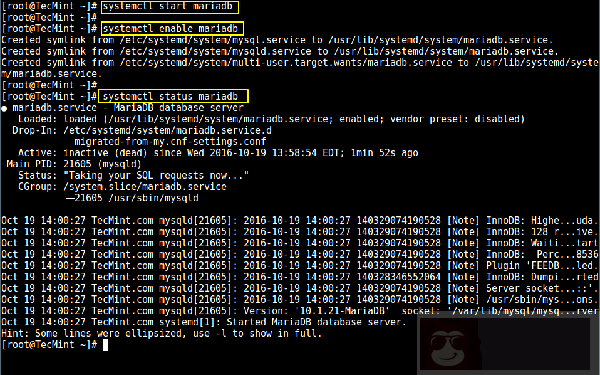 三步搞定 CentOS7 下的 MariaDB 10 三步搞定 CentOS7 下的 MariaDB 10