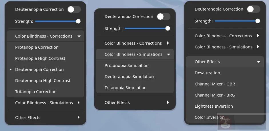 了解下 GNOME 扩展：Colorblind Filters