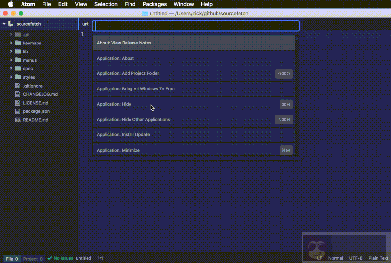 制作你的第一个 Atom 文本编辑器插件