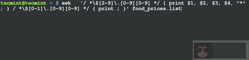如何使用 awk 按模式筛选文本或字符串