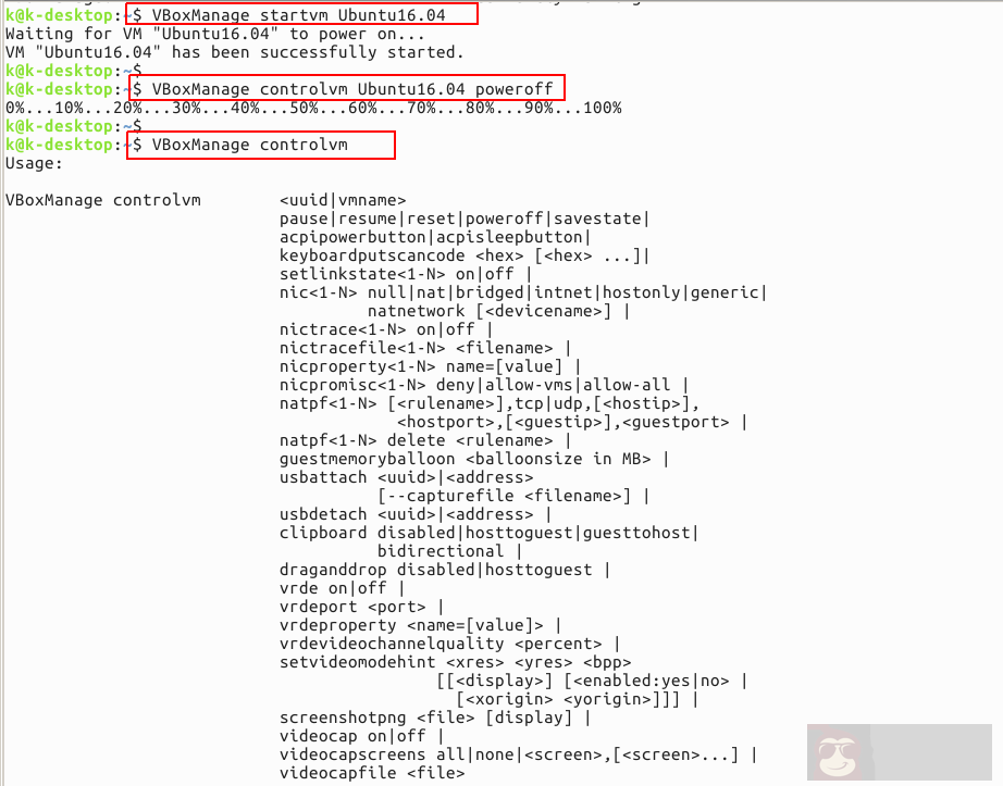 在 Linux 上使用 VirtualBox 的命令行管理界面 在 Linux 上使用 VirtualBox 的命令行管理界面