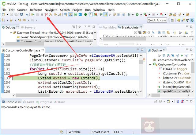 使用本地 eclipse 调试服务器代码