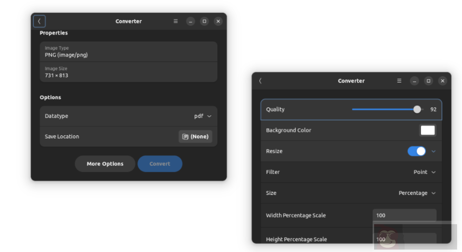 在 Linux 中使用“Converter”GUI 工具转换和操作图像 在 Linux 中使用“Converter”GUI 工具转换和操作图像