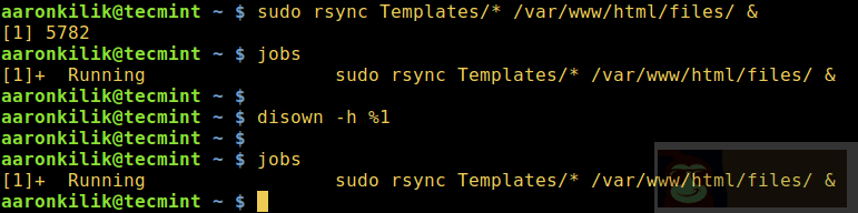 如何在后台运行 Linux 命令并且将进程脱离终端