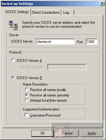 安装带有 SSH 的 SOCKS 服务器! 安装带有 SSH 的 SOCKS 服务器!