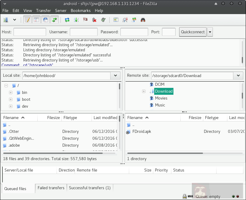 FTP 在电脑和安卓设备间的妙用！