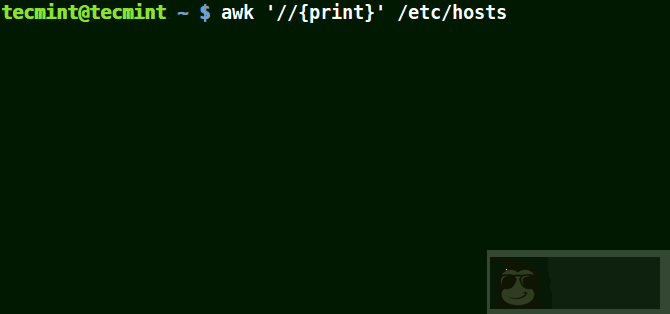 使用 awk 过滤文本或文件中的字符串