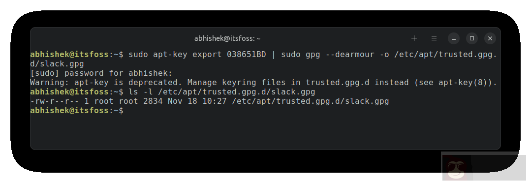 修复 Ubuntu 中的“Key is stored in legacy trusted.gpg keyring”问题 修复 Ubuntu 中的“Key is stored in legacy trusted.gpg keyring”问题