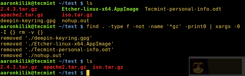 实用的删除目录下部分类型之外的所有文件的三种方法 实用的删除目录下部分类型之外的所有文件的三种方法