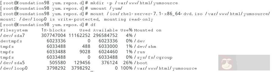 详解 RHEL7.1 yum 源配置与软件安装