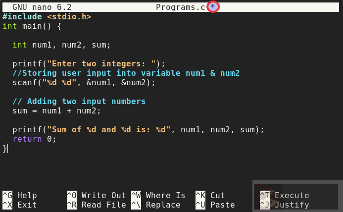 Linux 终端中使用 nano 编辑器技巧 Linux 终端中使用 nano 编辑器技巧
