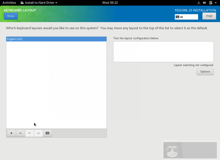 Fedora 25 Workstation 安装指南