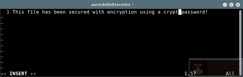 使用 Vim 给文件设置密码保护 使用 Vim 给文件设置密码保护