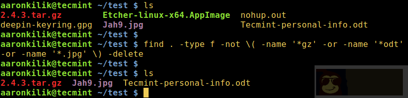 实用的删除目录下部分类型之外的所有文件的三种方法 实用的删除目录下部分类型之外的所有文件的三种方法