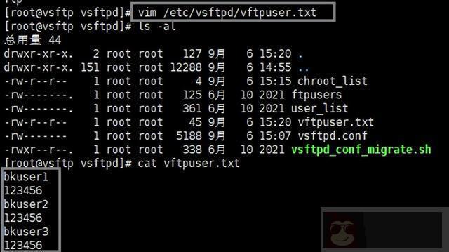 简述 FTP 部署以及虚拟用户模式的认证