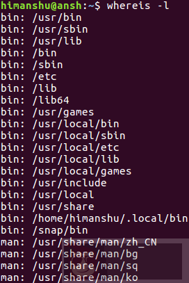 Linux whereis 基础命令 Linux whereis 基础命令