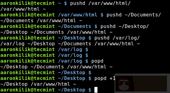 高效的浏览 Linux 目录结构：pushd 和 popd 命令