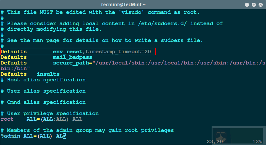 让 sudo 会话时间随心所欲