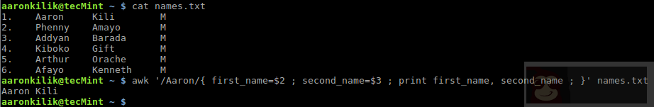 awk 变量、数值表达式以及赋值运算符如何使用