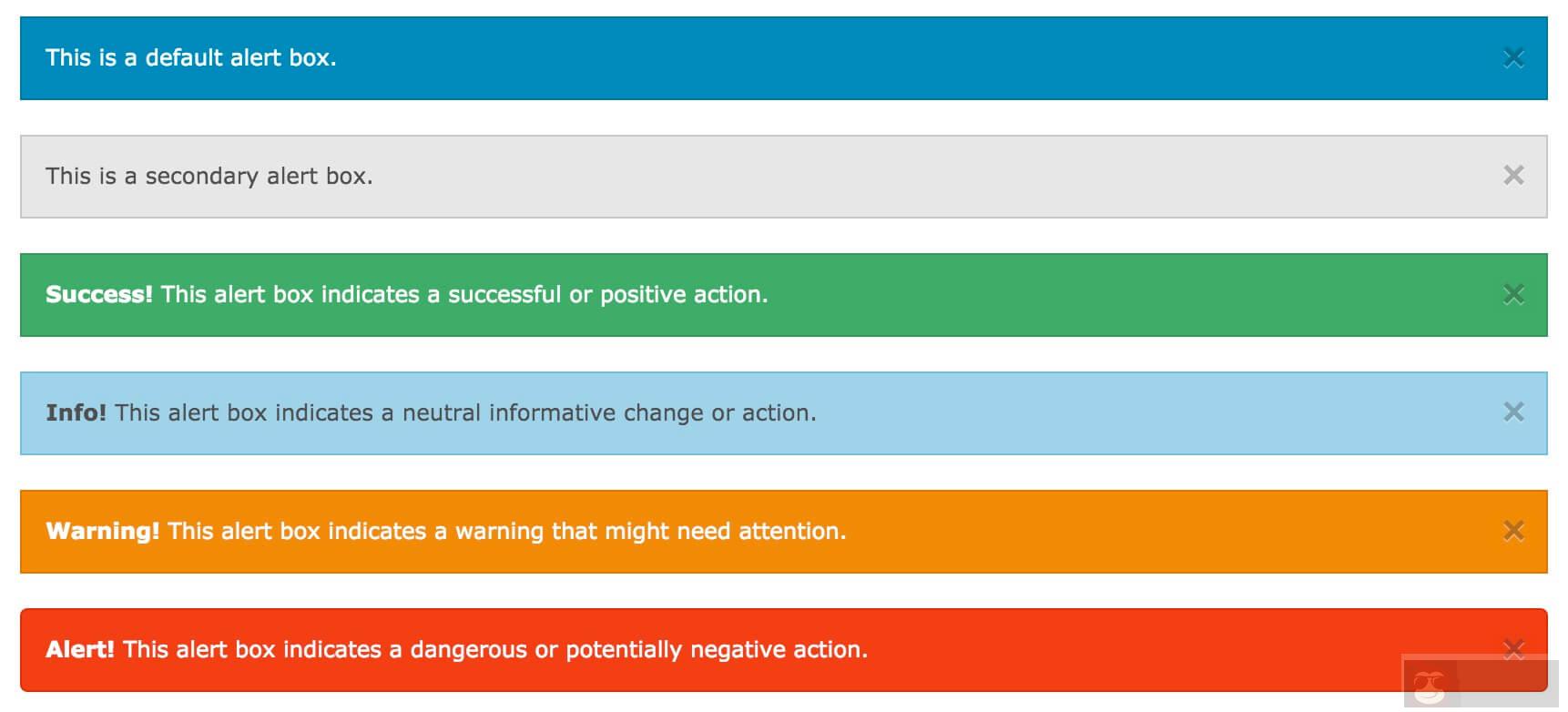 了解下 Foundation 提醒框 了解下 Foundation 提醒框