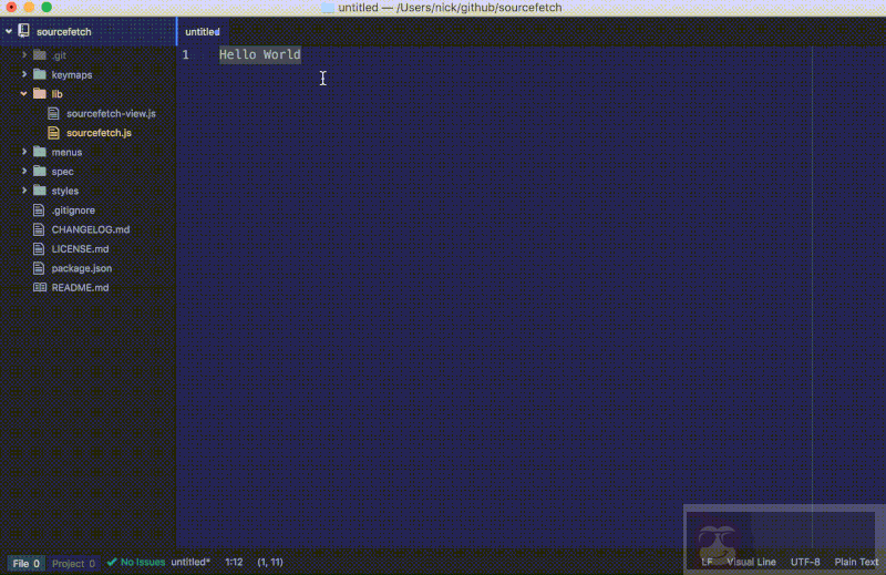 制作你的第一个 Atom 文本编辑器插件