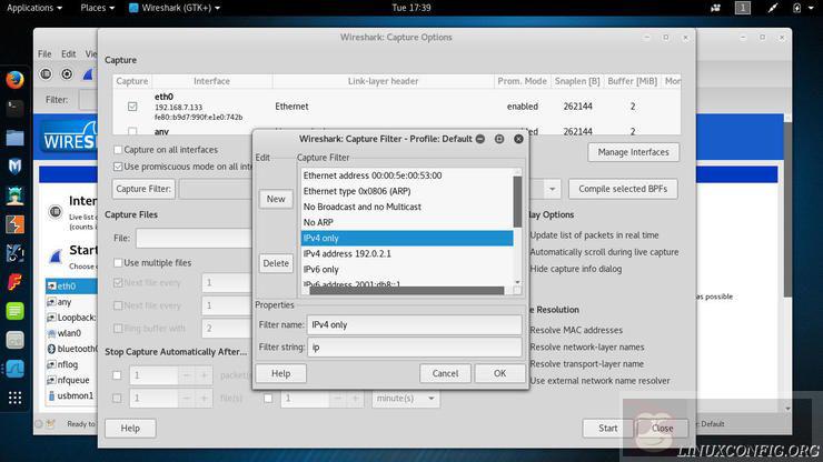 如何在 Wireshark 确定数据集？
