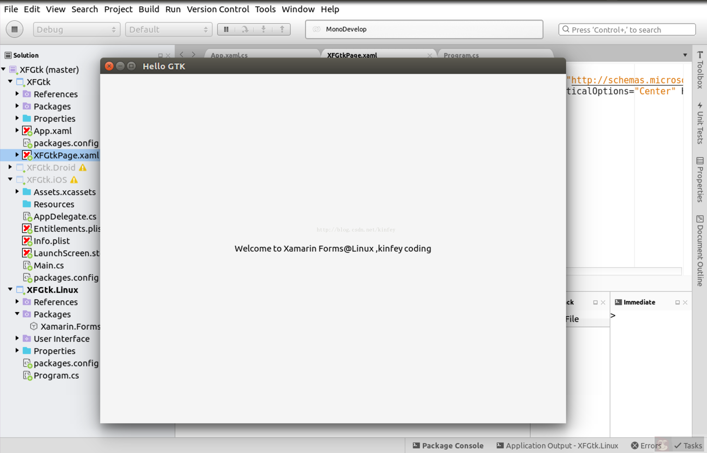 .NET Conf 2017 后初尝 Xamarin Forms 3.0@Linux