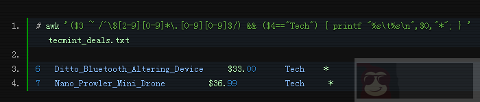 如何使用 awk 复合表达式 如何使用 awk 复合表达式