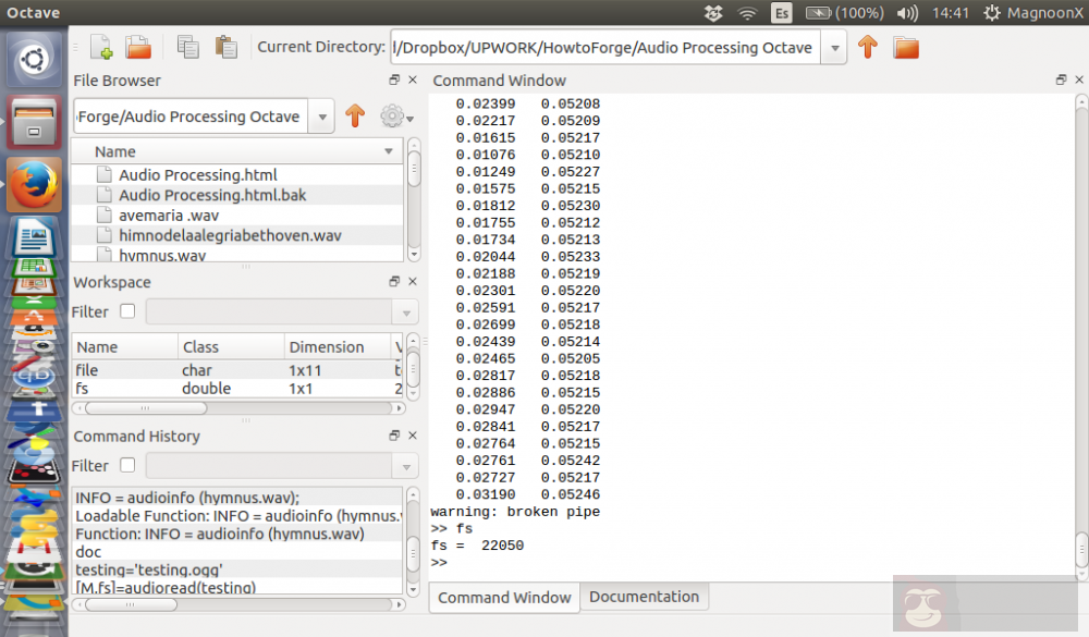 如何使用 Octave 在 Ubuntu 上科学处理音频