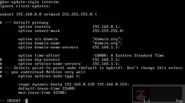 DHCP 常用配置文件解析 DHCP 常用配置文件解析
