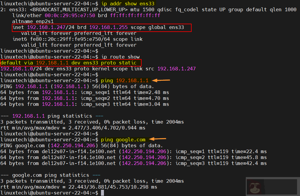 如何在 Ubuntu 服务器 22.04 上设置静态 IP 地址
