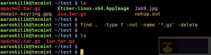 实用的删除目录下部分类型之外的所有文件的三种方法 实用的删除目录下部分类型之外的所有文件的三种方法