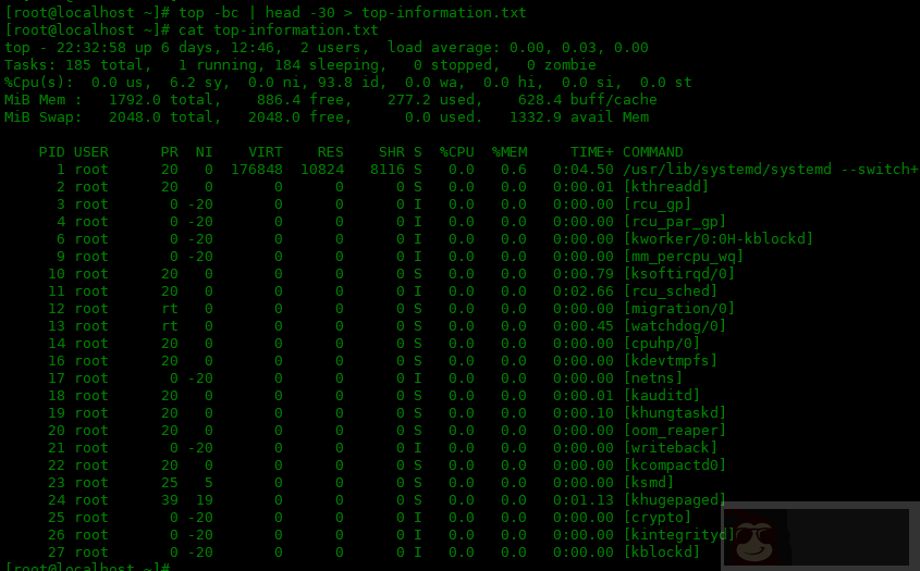 如何在 Linux 中以脚本模式运行 Top