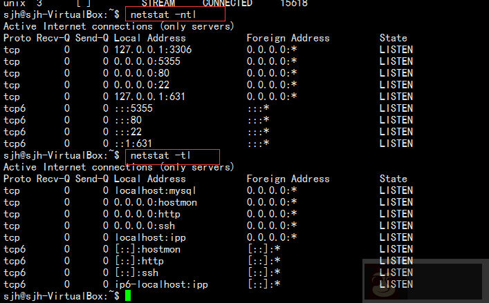 聊聊 linux 查看服务和端口状态命令 netstat