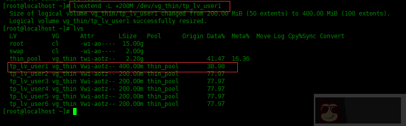 Centos8 中创建 LVM 精简逻辑卷