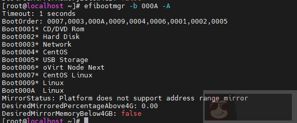 CentOS7 中使用 efibootmgr 管理 UEFI 启动项 CentOS7 中使用 efibootmgr 管理 UEFI 启动项