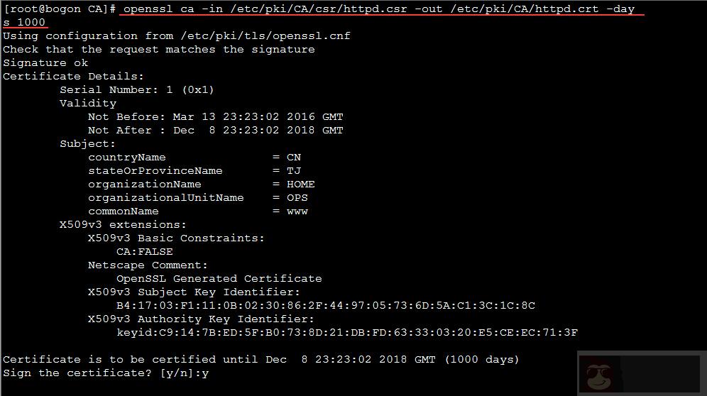 搭建私有 CA 服务器 搭建私有 CA 服务器