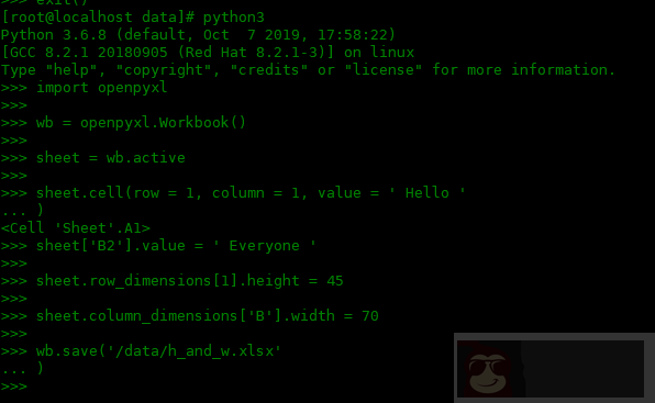 使用 openpyxl 处理表格数据 使用 openpyxl 处理表格数据