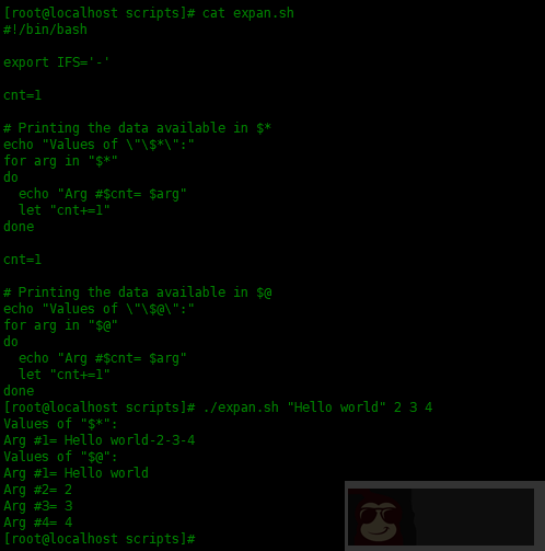 3 个实例介绍 shell 脚本中几个特殊参数的用法