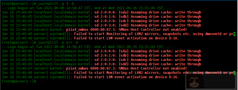 Centos8 中如何使用 journalctl 分析日志