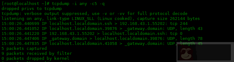 tcpdump 命令的常用选项:三 tcpdump 命令的常用选项:三