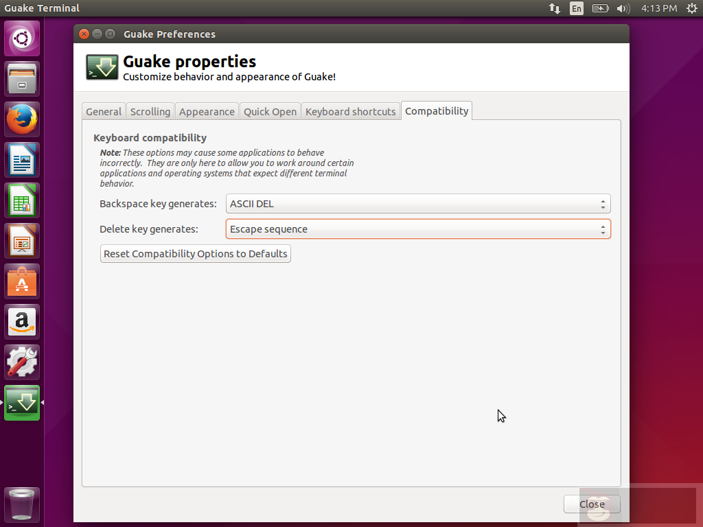 Gnome 桌面的下拉式终端：Guake