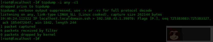 tcpdump 命令的常用选项:三 tcpdump 命令的常用选项:三