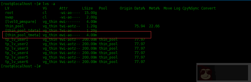 Centos8 中创建 LVM 精简逻辑卷