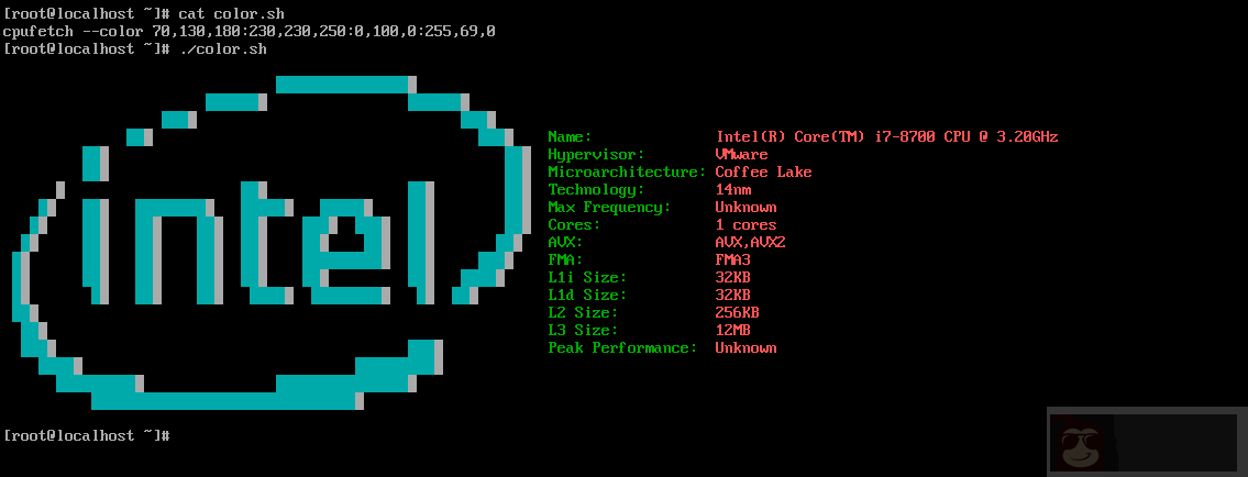 cpufetch – 查询 cpu 架构信息的工具