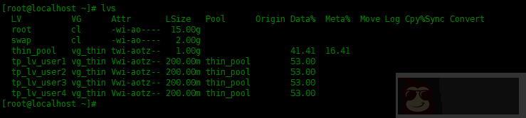Centos8 中创建 LVM 精简逻辑卷