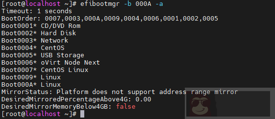 CentOS7 中使用 efibootmgr 管理 UEFI 启动项 CentOS7 中使用 efibootmgr 管理 UEFI 启动项